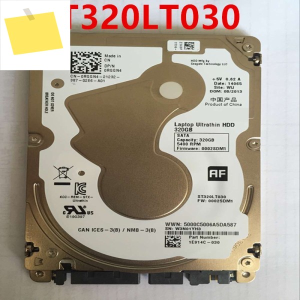 씨게이트용 오리지널 HDD, ST320LT030 용, 320GB, 2.5 인치, 8MB SATA, 5400RPM 제품 이미지