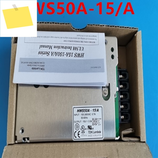 TDK 람다 HWS50A 용 오리지널 전원 공급 장치, A 15V, 3.5A, 50W, 새제품 제품 이미지