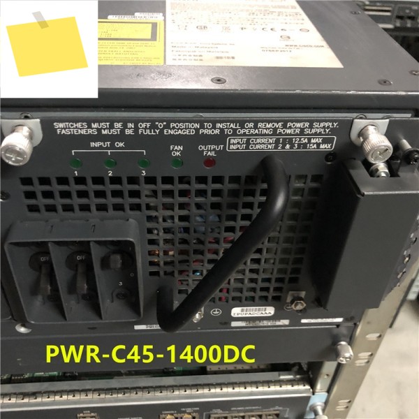 Cisco WS-C4507R-E PWR-C45-1400DC 오리지널 전원 공급 장치, 거의 새제품, 1400W 제품 이미지