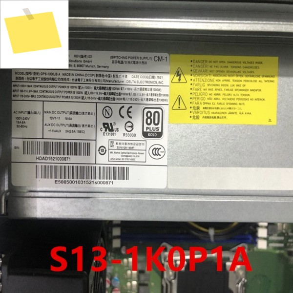 Fujitsu Celsius R940 용 오리지널 PSU, 1000W 전원 공급 장치, S26113-E587-V70-01 S13-1K0P1A, 거의 새제품 제품 이미지