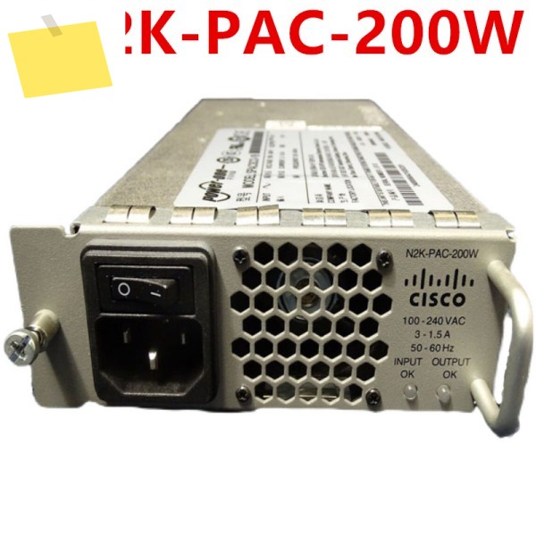 Cisco Nexus2000 용 오리지널 전원 공급 장치, N2K-PAC-200W 200W, 새제품 제품 이미지