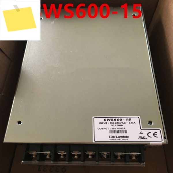 TDK-LAMBDA SWS600-15 오리지널 전원 공급 장치, 15V, 40A 제품 이미지