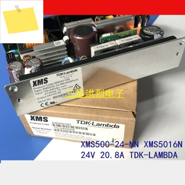 TDK-LAMBDA 정품 전원 공급 장치, XMS500-24-NN-NSBRInA 24V, 20.8A, 500W, 새제품 제품 이미지