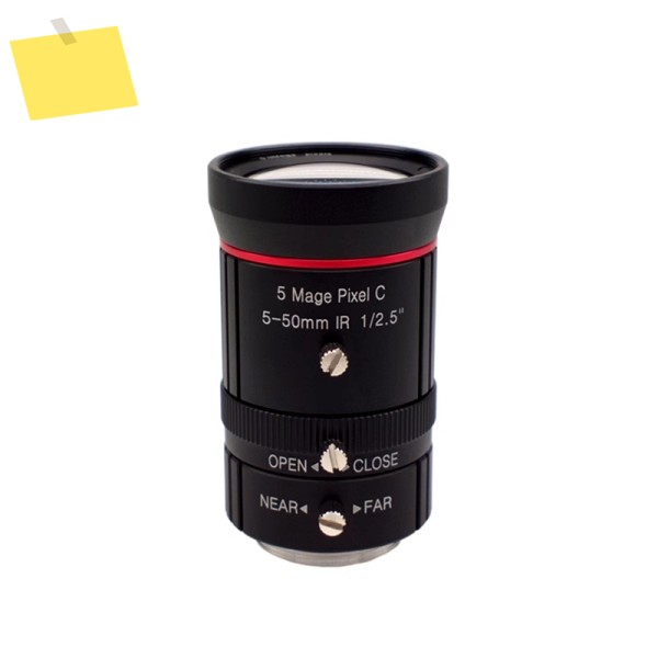 산업용 렌즈 5-50mm HD 5MP 머신 비전 C 마운트 10배 줌 제품 이미지