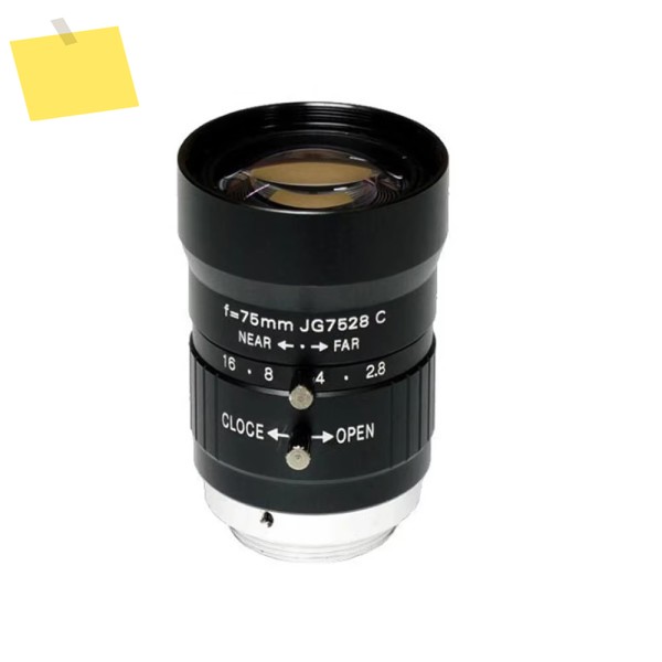 C마운트 머신 비전 수동 초점 조리개 렌즈, 10 메가픽셀, F2.8, 75mm 제품 이미지