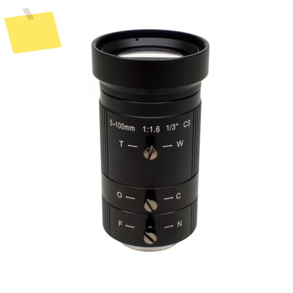 5-100mm 줌 렌즈 13 인치 수동 조리개 CS 포트 20X 긴 초점 거리 모니터링 장비 액세서리 제품 이미지