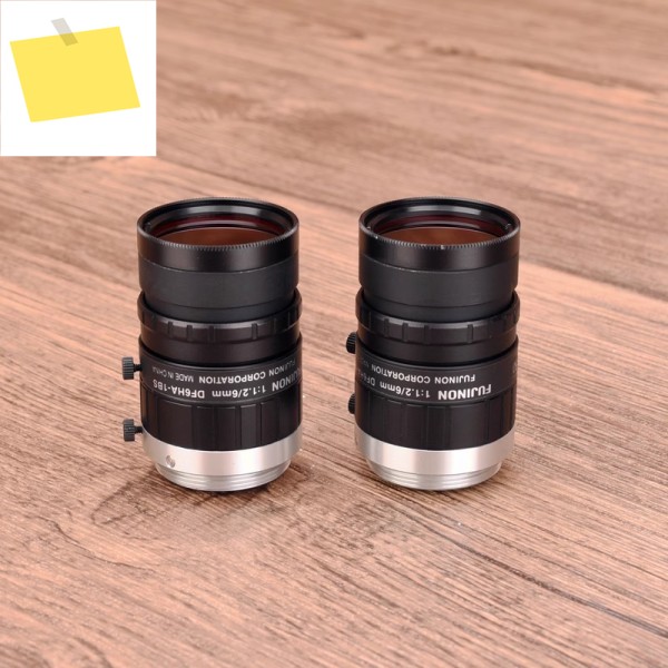 FUJINON DF6HA-1B 고정 초점 산업 카메라 렌즈, 양호한 상태, 6mm 1:1.2 제품 이미지