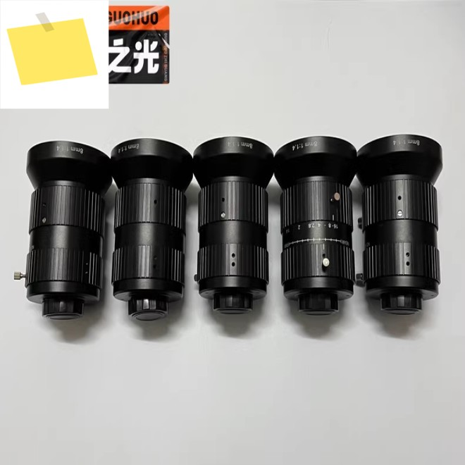 고화질 산업용 카메라 렌즈, 8mm 고정 초점 1 인치 C 마운트 광각 머신 비전 제품 이미지