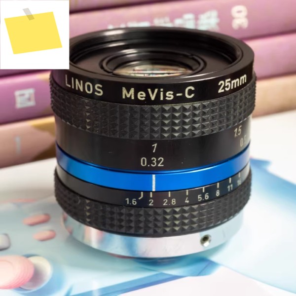 Linos MeVis-C f1.6, C 마운트 수동 렌즈, 산업용 양호한 상태, 25mm 제품 이미지