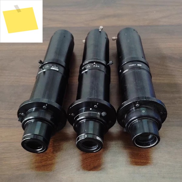 MORITEX ML-Z07545 산업용 연속 줌 텔레센트릭 렌즈, 0.75-4.5x, 보조 대물 0.3X, 양호한 상태 제품 이미지