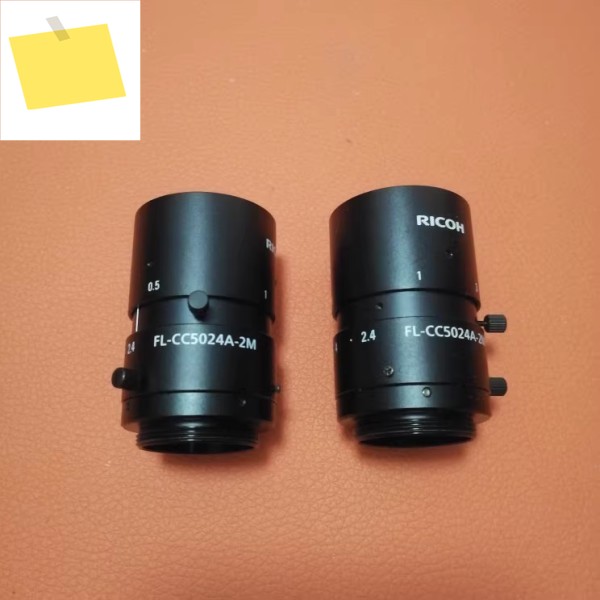 RICOH Ricoh 산업용 렌즈 FL-CC5024A-2M, 초점 거리 50mm, 2 메가 픽셀, 23 인치 센서, 양호한 상태 제품 이미지