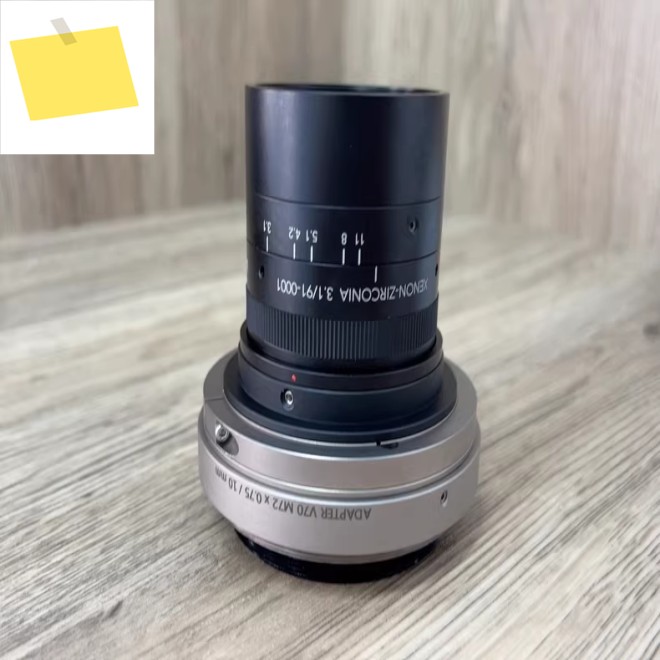 Schneider XENON-ZIRCONIA 3.191 초고해상도 라인 스캔 렌즈, 3.5um 최상급 산업용 양호한 상태 제품 이미지
