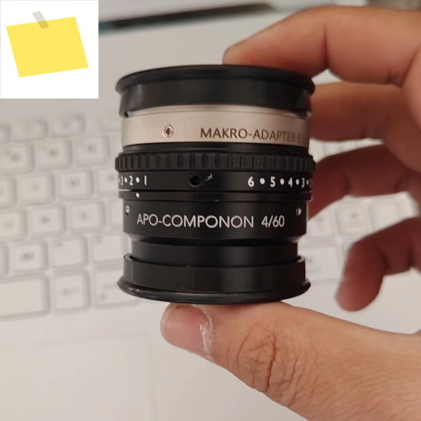 Schneider 460 렌즈, APO-COMPORON MAKRO-IRIS 정품 M42 마운트 포함, 양호한 상태 제품 이미지