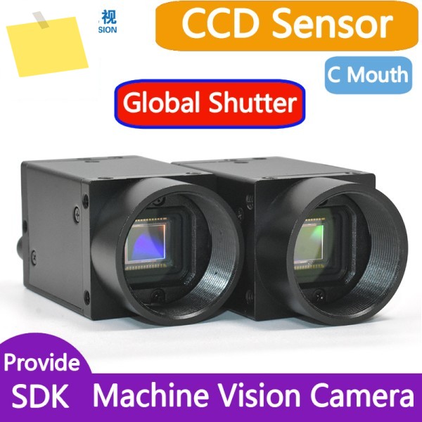 고속 Gige 이더넷 산업용 머신 비전 CCD 센서 디지털 카메라, SDK 글로벌 셔터 제품 이미지