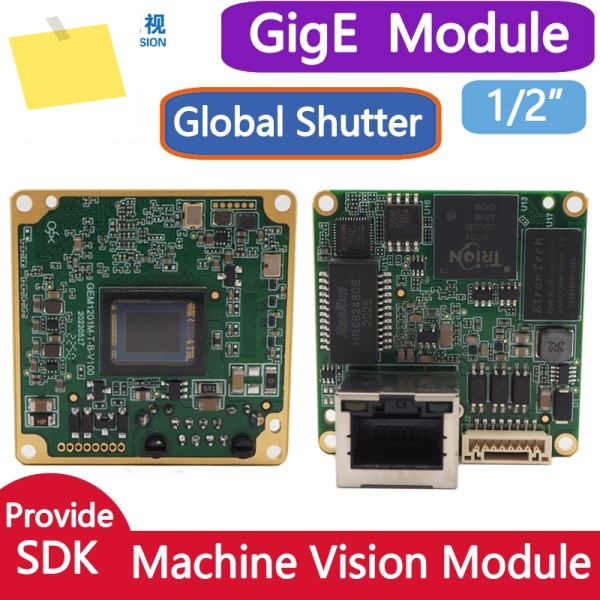 머신 비전 카메라 GigE 산업용 글로벌 셔터 기가비트 이더넷 컬러 모노크롬 SDK 윈도우 리눅스 파이썬, 1.3MP, 12 인치 제품 이미지