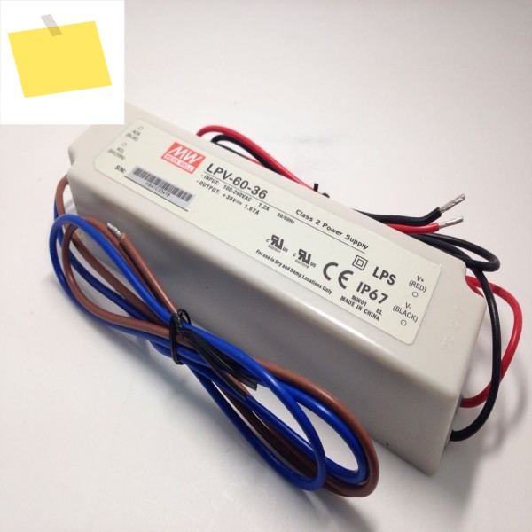 LPV-60 60W 정품 5V 12V 36V MeanWell MW 단일 출력 스위칭 전원 공급 장치 제품 이미지