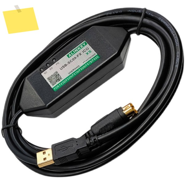 Mitsubishi MELSEC FX 시리즈 PLC용 USB-SC09-FX 프로그래밍 케이블, 광학 또는 자기 절연 옵션 제품 이미지