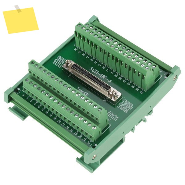 범용 SCSI 68 브레이크아웃 보드 터미널 모듈 PLC 서보용 인터페이스, Din 레일 장착 가능 제품 이미지