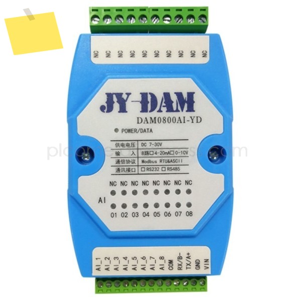 8AI DAQ 아날로그 입력 모듈, 12 비트 RS232 또는 RS485 Modbus RTU 제품 이미지