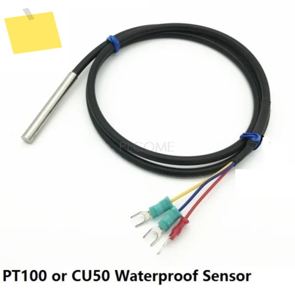 5개 RTD PT100 또는 CU50 5 50mm 3선식 온도 센서 프로브 케이블 포함 -50~150도 방수 제품 이미지