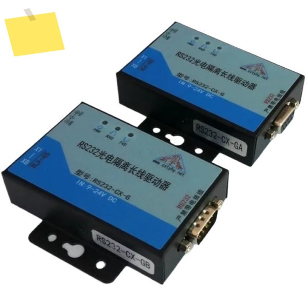 1쌍 고속 직렬 RS232 광학 절연 리피터 익스텐더 5 선 CAT5e RJ45로 활성 장거리 Tansceiver 제품 이미지