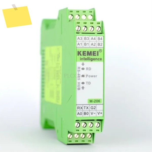 1~ 4 RS485RS232 포트 허브 분배기 리피터 1500W 보호 얇은 모듈 Din 레일 장착 광학 절연 제품 이미지