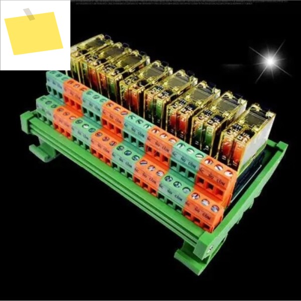 2~16 채널 릴레이 모듈 IDEC RJ2S-CL-A220V 8A 2NC PLC 신호 증폭기 보드 AC220V 또는 AC 110V DIN 레일 제품 이미지