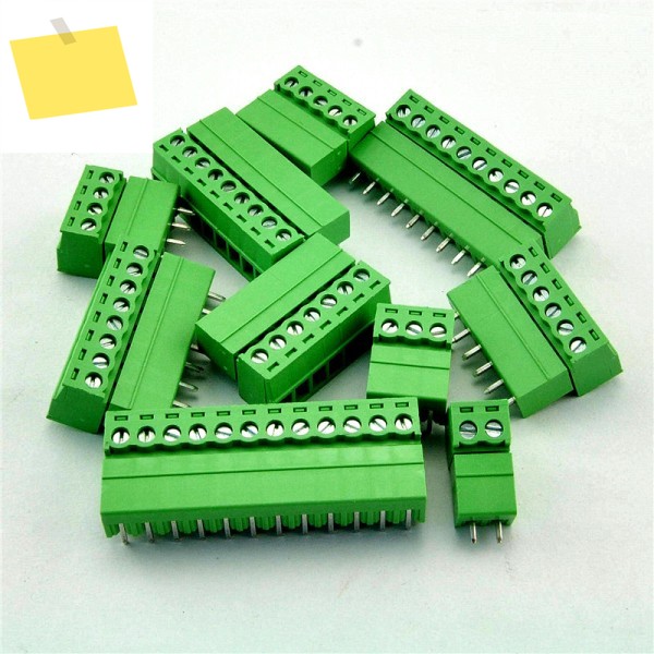 PCB 플러그인 터미널 블록 커넥터, 황동 수컷 및 암컷, KF2EDG 5.0mm 또는 0.2 인치, 300V 10A 2P, 세트로트 제품 이미지