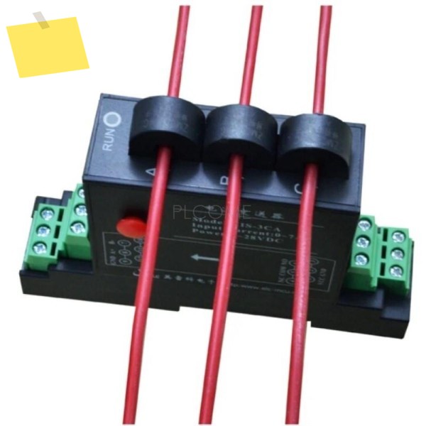 1또는 3상 AC 전류 절연 송신기 변환기 모듈 7A - RS485 Modbus 0-5V 옵션 Din 레일 제품 이미지