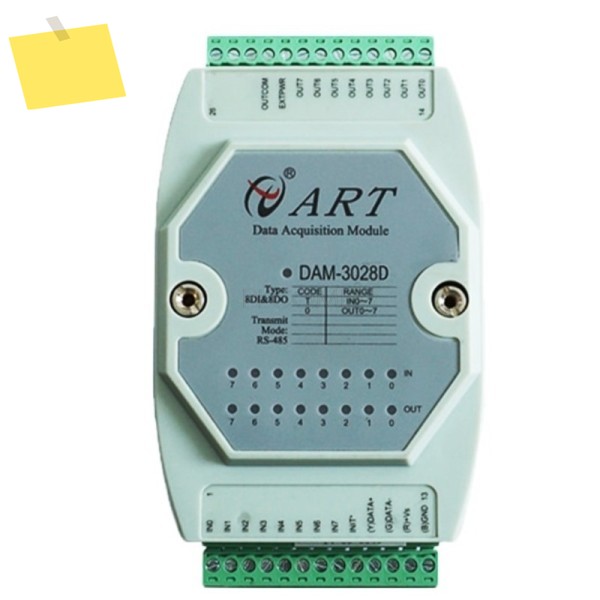 Modbus RTU RS485 8DI 8채널 TTL 입력, 개방형 컬렉터 디지털 출력 모듈 원격 데이터 수집 제품 이미지
