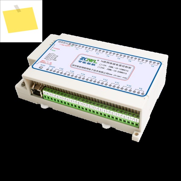 8DI 16DO 네트워크 릴레이 컨트롤러 모듈 10A, 이더넷 RJ45 Modbus TCP RTU 절연 웹 서버 NPN 제품 이미지