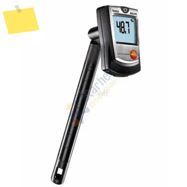 Testo 605-H1 0560 온습도계 측정기, 덕트 홀더 및 이슬점 계산 포함 제품 이미지