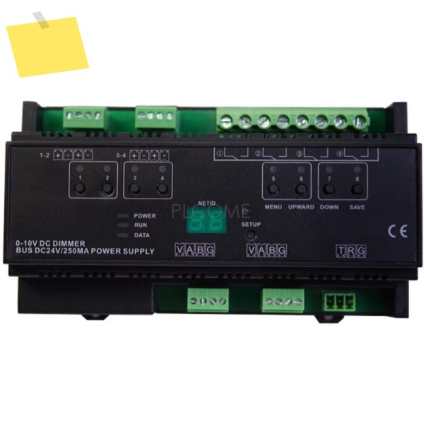 4채널 디밍 가능 모듈 LED 조명용 0-10V 조광기 릴레이 스위치 제어 RS485는 CRESTRON Control4를 지원합니다 제품 이미지