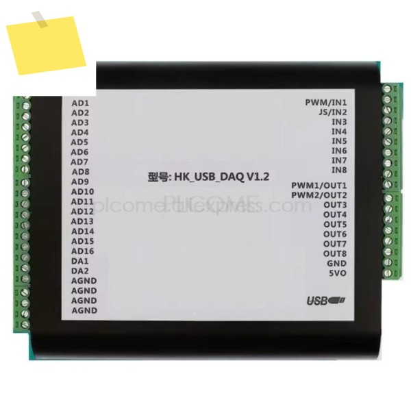 Usb daq 16 se8 diff ad 12 비트 100kss 아날로그 데이터 수집 보드 pwm 카운터 c labview matlab windows linux 제품 이미지