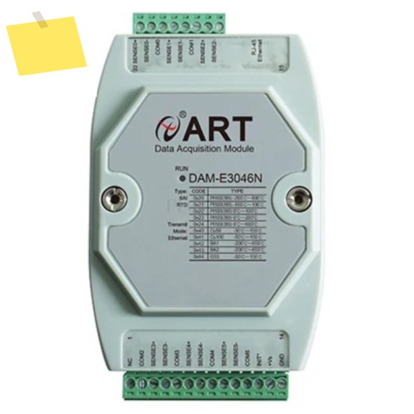 이더넷 6 채널 RTD 입력 모듈 Pt100 16비트 10Hz, Modbus TCP 원격 온도 획득 Din Rail Adam 제품 이미지