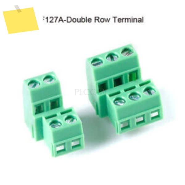 100개 ROHS KF127A 2P 3P 5.0mm 또는 고저 2층 결합 가능 300V PCB 범용 나사 단자대 제품 이미지