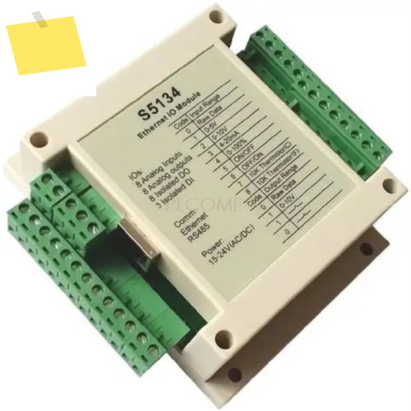 이더넷 IO 모듈 RS485 TCP DAQ 8AI 3DI 8DO 12 비트, 모드버스 IP 및 0-10V 4-20mA 제품 이미지