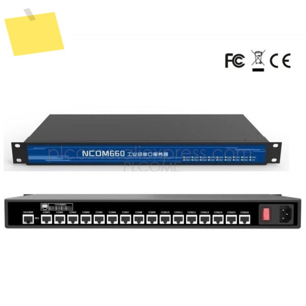 산업용 등급 16 포트 RS232 또는 RS485 - 이더넷 직렬 장치 서버 TCPIP Modbus 변환기 서버클라이언트 UDP VCOM 제품 이미지