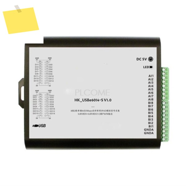 2채널 8그룹 USB 동기식 1Mbps 16비트 ADC 16DI DAQ 아날로그 동시 데이터 수집 PWM Labview 제품 이미지