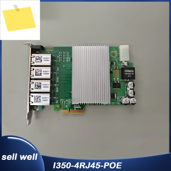 Intel 4 개의 전기 포트용 기가비트 네트워크 카드, PCI-EXPRESS I350-4RJ45-POE 제품 이미지