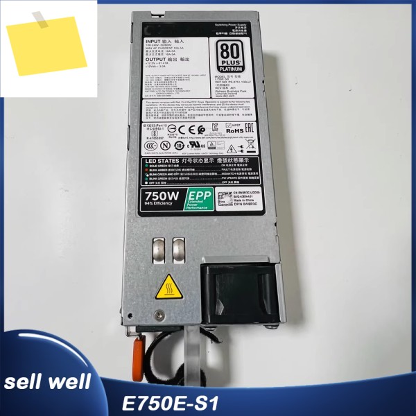R530R630R730R730XD T430T630 750W 전원 공급 장치 E750E-S1 0Y9VFC 제품 이미지