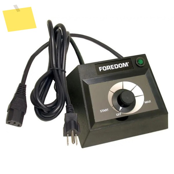 Foredom C.EMX-2 230V 속도 조절기, LX 모터용, 테이블 탑 다이얼 제어, 솔리드 전자제품, EU 플러그 제품 이미지