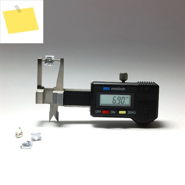 0-25mm 외부 내부 보석 두께 게이지 캘리퍼스 디지털 디스플레이 밀리미터 포켓 크기 다이아몬드 측정 도구 제품 이미지