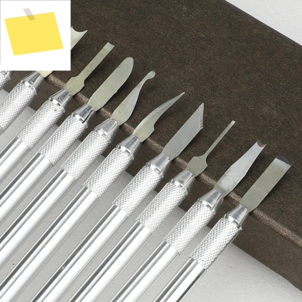 10pcs 왁스 Graver 세트 고품질 보석 만들기 조각 칼 날카로운 블레이드 DIY 도구 155mm 제품 이미지