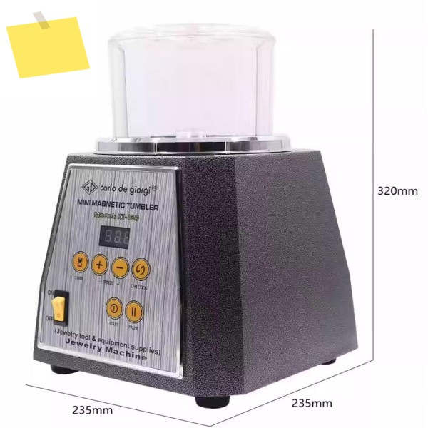 KT-130 자석 텀블러 220V 또는 110V 보석 광택기 마무리 도구 버핑 빠우 머신 버니셔 회전 드럼 볼 제품 이미지
