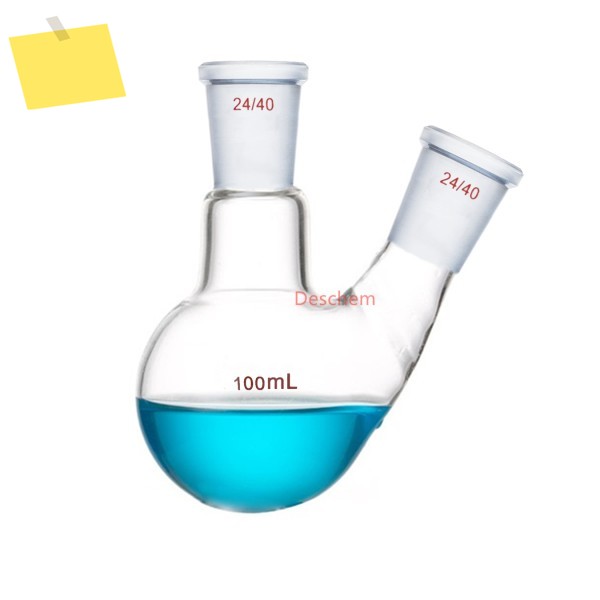 2440 둥근 바닥 유리 플라스크, 실험실 끓는 2 넥, 100ml 제품 이미지