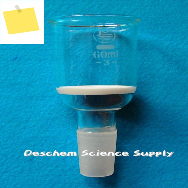 60ml,2440,유리 부흐너 여과 깔때기,3 # 거친 필터, 접지 조인트 제품 이미지