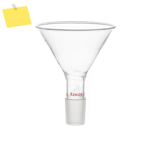 90mm 2429 유리 분말 깔때기 100ml 실험실 화학 제품 제품 이미지