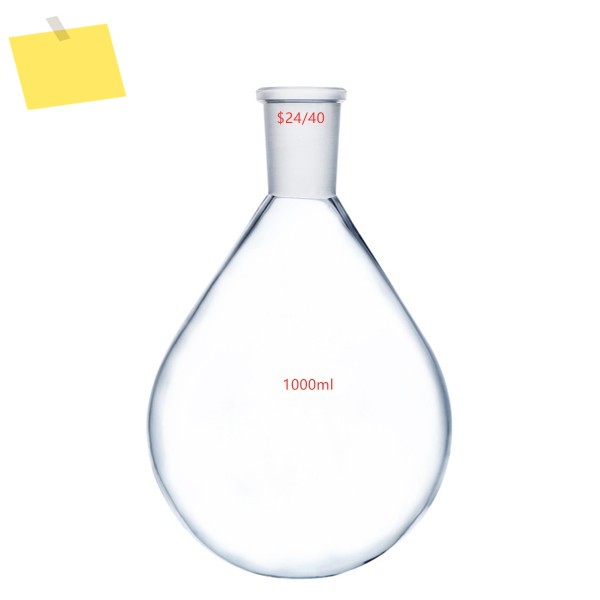 회전 증발기 Kjelda 병, 유리 회수 플라스크, 1L, 1000ml,2440 제품 이미지