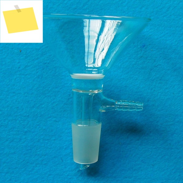 유리 분말 깔때기, #3 모래 거친 필터, 10mm 호스 90mm,2440,100ml 제품 이미지